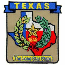 Texas - State Historical Embroidered Iron-On Patch