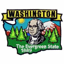 Washington - State Historical Embroidered Iron-On Patch