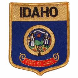 Idaho - State Flag Shield Embroidered Iron-On Patch