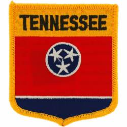 Tennessee - State Flag Shield Embroidered Iron-On Patch