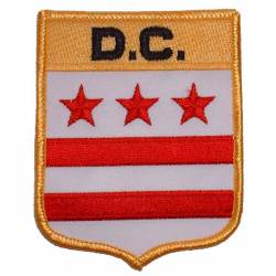 Dist Of Columbia - State Flag Shield Embroidered Iron-On Patch