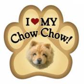 I Love My Chow Chow - Paw Magnet