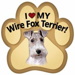 I Love My Wire Fox Terrier - Paw Magnet