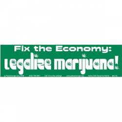 Fix The Economy Legalize Marijuana - Mini Sticker