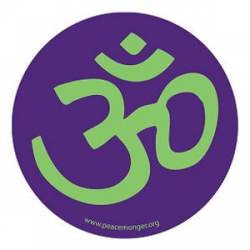 Aum Om Hindu Symbol - Round Mini Sticker