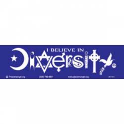 I Believe In Diversity - Mini Sticker