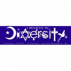 I Believe In Diversity - Bumper Sticker