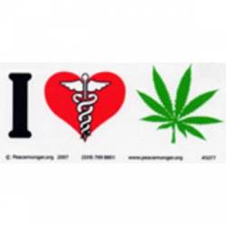 I Love Medical Marijuana - Bumper Sticker