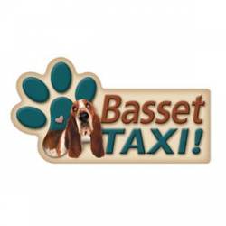 Basset Taxi - Paw Transport Magnet