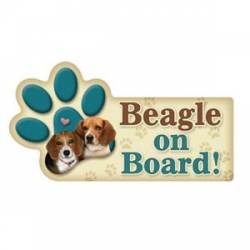 Beagle On Board - Paw Transport Magnet