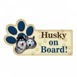 Husky On Board - Paw Transport Magnet