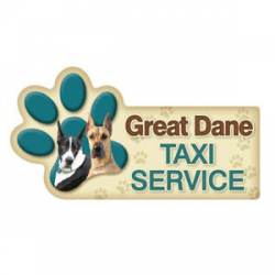 Great Dane Taxi Service - Paw Transport Magnet