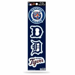 Detroit Tigers Retro - Set Of 4 Quad Sticker Sheet