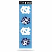 University Of North Carolina Tar Heels - Set Of 4 Quad Sticker Sheet