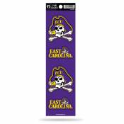 East Carolina University Pirates - Set Of 4 Quad Sticker Sheet