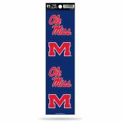 University Of Mississippi Ole Miss Rebels - Set Of 4 Quad Sticker Sheet