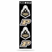 Purdue University Boilermakers - Set Of 4 Quad Sticker Sheet