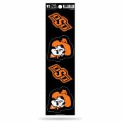 Oklahoma State University Cowboys - Set Of 4 Quad Sticker Sheet