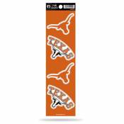 University Of Texas Longhorns - Set Of 4 Quad Sticker Sheet