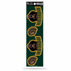 Baylor University Bears - Set Of 4 Quad Sticker Sheet