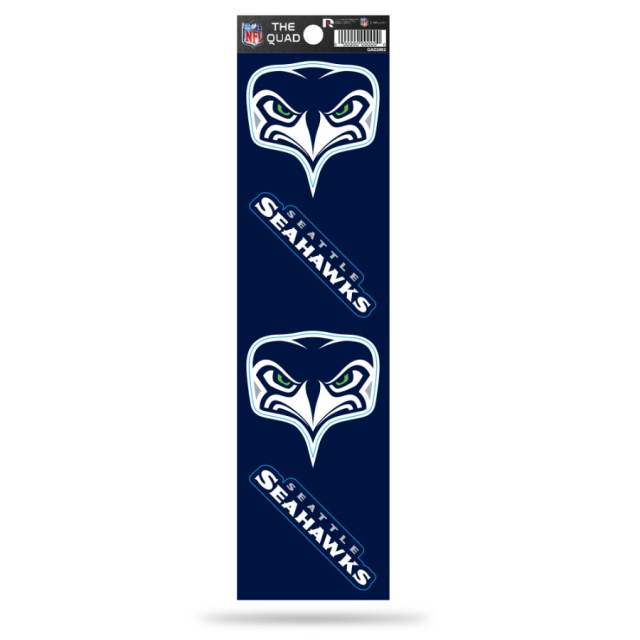 Seattle Seahawks Alternate Logo - Set Of 4 Quad Sticker Sheet at Sticker  Shoppe