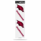 University Of Arkansas Razorbacks - Set Of 4 Quad Sticker Sheet