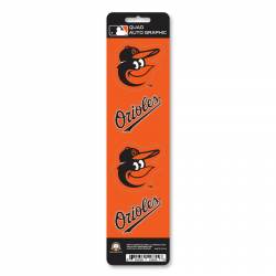 Baltimore Orioles - Set Of 4 Quad Sticker Sheet