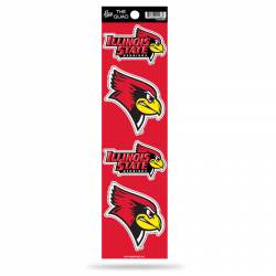 Illinois State University Redbirds - Set Of 4 Quad Sticker Sheet
