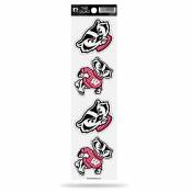 University Of Wisconsin Badgers - Set Of 4 Quad Sticker Sheet