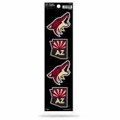 Arizona Coyotes - Set Of 4 Quad Sticker Sheet