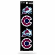 Colorado Avalanche - Set Of 4 Quad Sticker Sheet