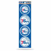 Philadelphia 76ers - Set Of 4 Quad Sticker Sheet