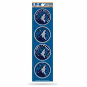 Minnesota Timberwolves - Set Of 4 Quad Sticker Sheet