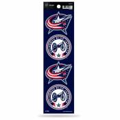 Columbus Blue Jackets - Set Of 4 Quad Sticker Sheet