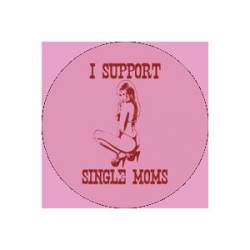 I Support Single Moms - Button