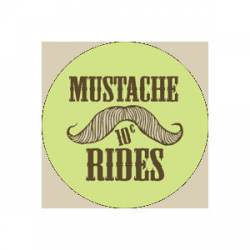 10 Cent Mustache Rides - Button