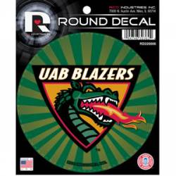 University Of Alabama At Birmingham Blazers - Round Sticker