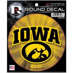 University Of Iowa Hawkeyes - Round Sticker