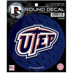 University Of Texas-El Paso UTEP Miners - Round Sticker
