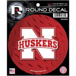 University Of Nebraska Cornhuskers - Round Sticker