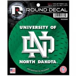 University Of North Dakota Fighting Sioux - Round Sticker