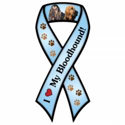 I Love My Bloodhound - Ribbon Magnet