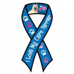 I Love My Cairn Terrier - Ribbon Magnet