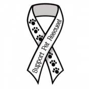 Support Pet Rescues - Ribbon Magnet