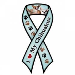 I Love My Chihuahua - Ribbon Magnet