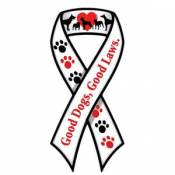 Good Dogs Good Laws - Ribbon Magnet