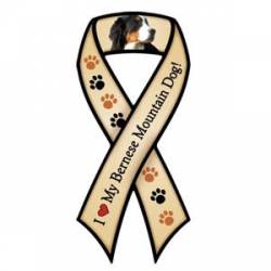 I Love My Bernese Mountain Dog - Ribbon Magnet