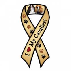 I Love My Cavalier - Ribbon Magnet