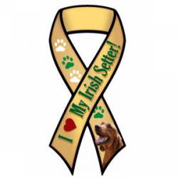 I Love My Irish Setter - Ribbon  Magnet