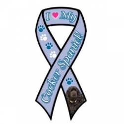 I Love My Cocker Spaniel - Ribbon Magnet